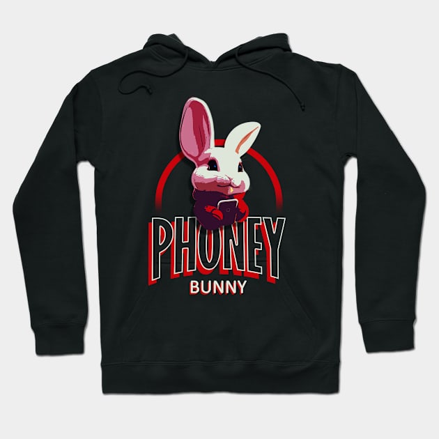 Cute Phoney Bunny Hoodie by Flossy